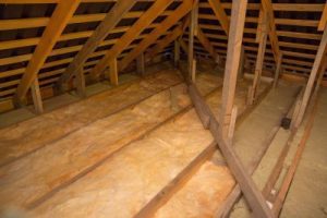 Insulation in an attic